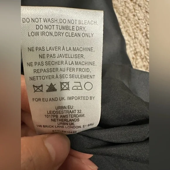 HUTCH black taffeta strapless bow back midi dress 2 - Picture 9 of 10